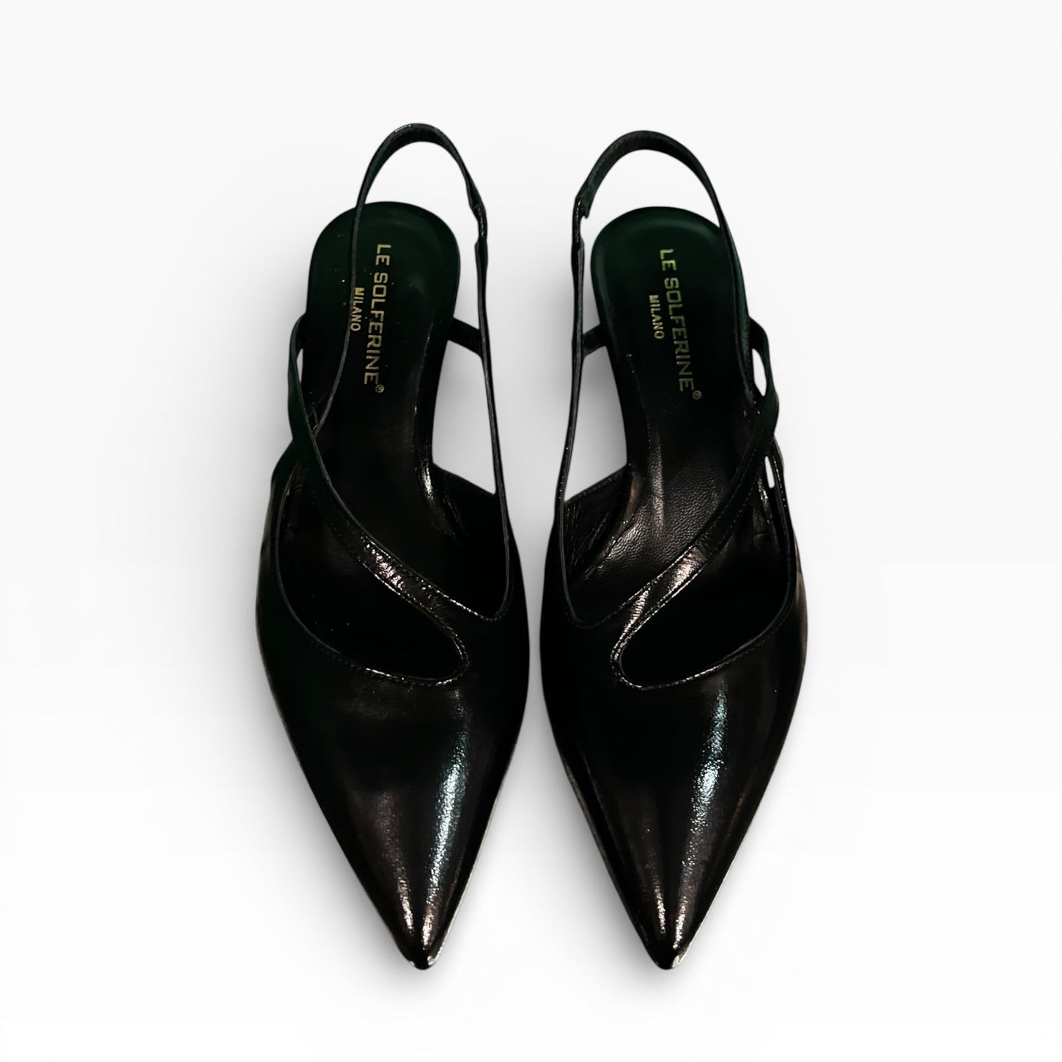 Slingback in verlux nero