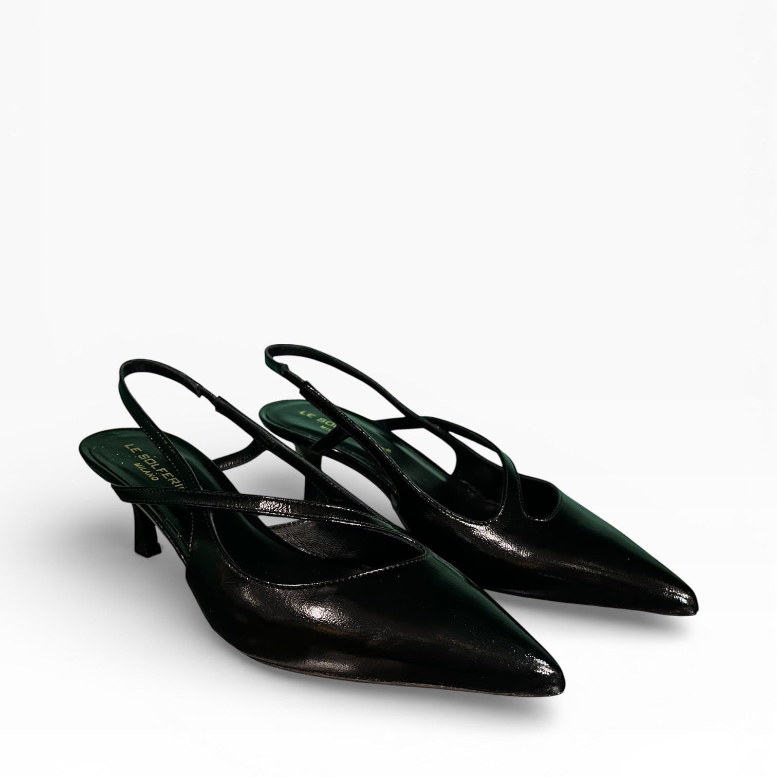 Slingback in verlux nero