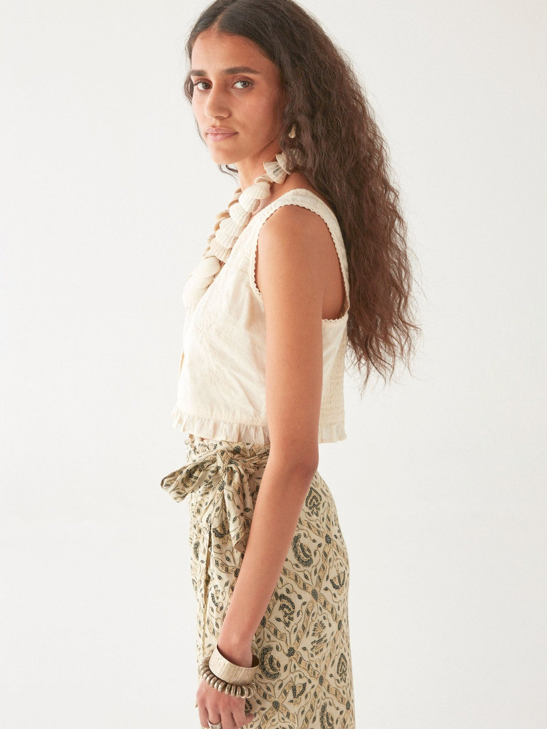 Tina blouse in Cachemira Moutarde