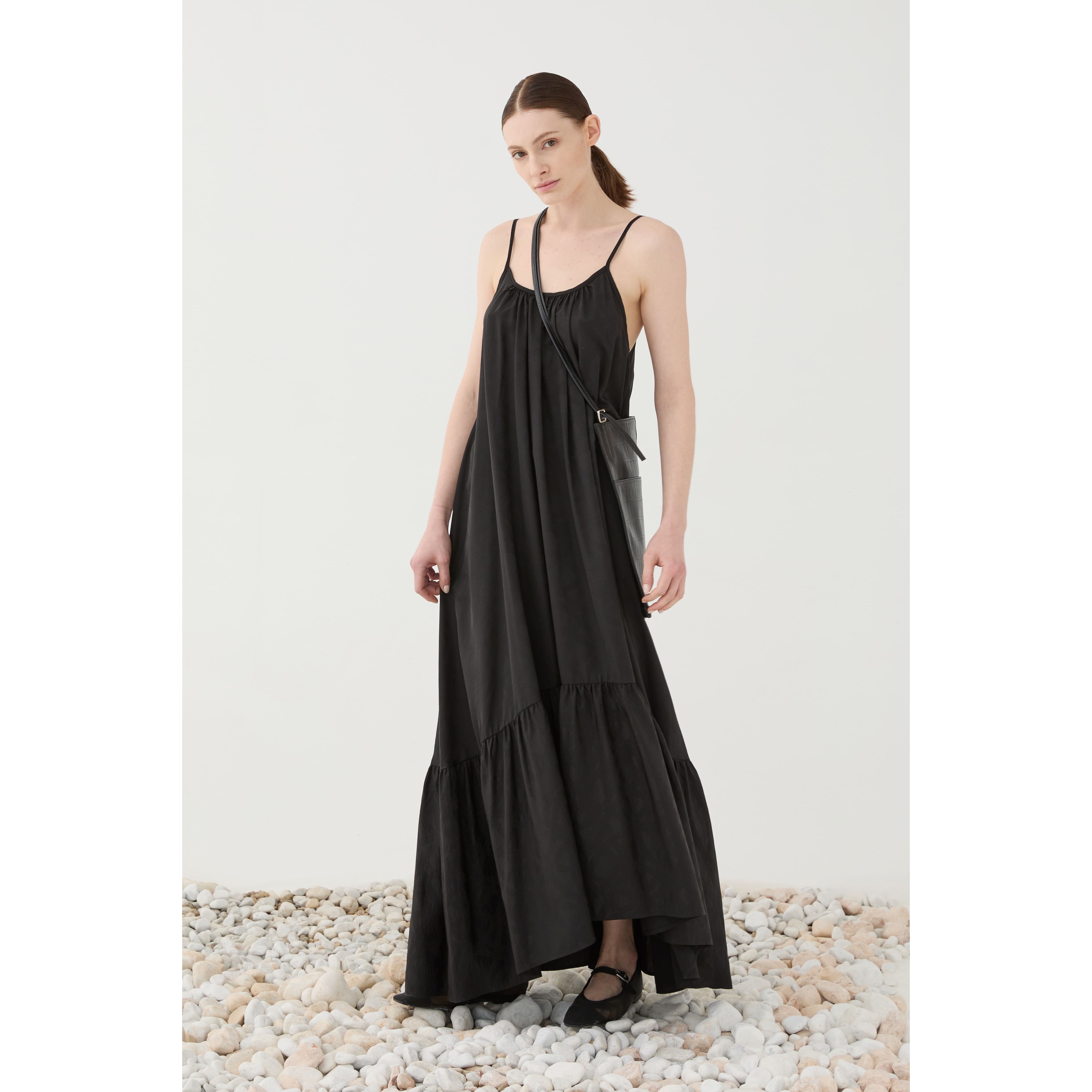 Black maxi dress