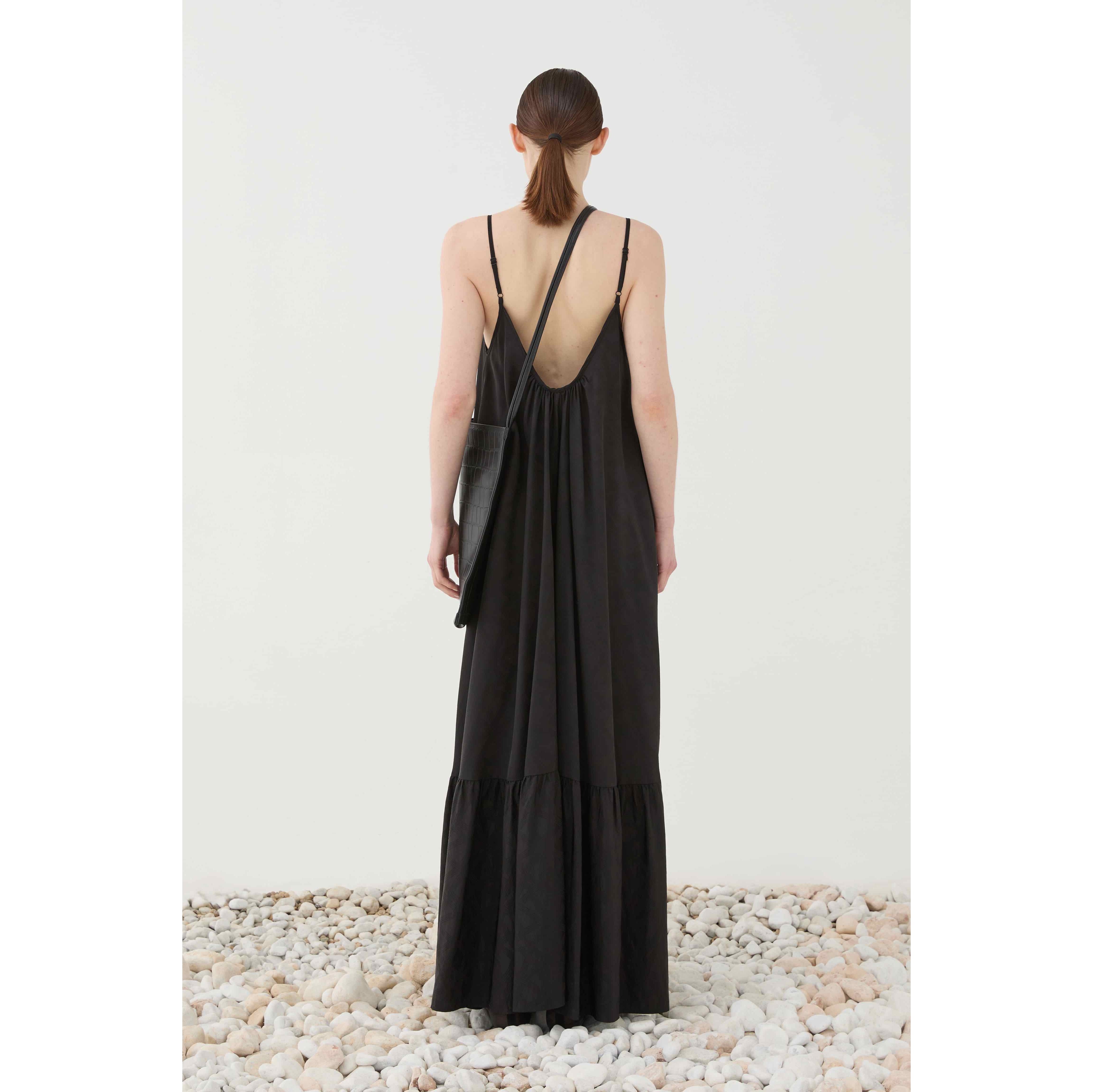 Black maxi dress