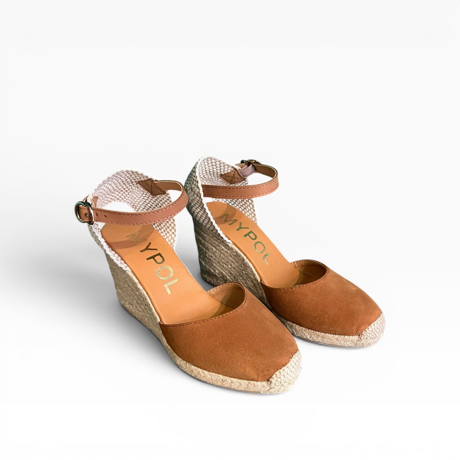 Nantes suede espadrilles tan 8 strands