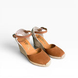 Nantes suede espadrilles tan 8 strands