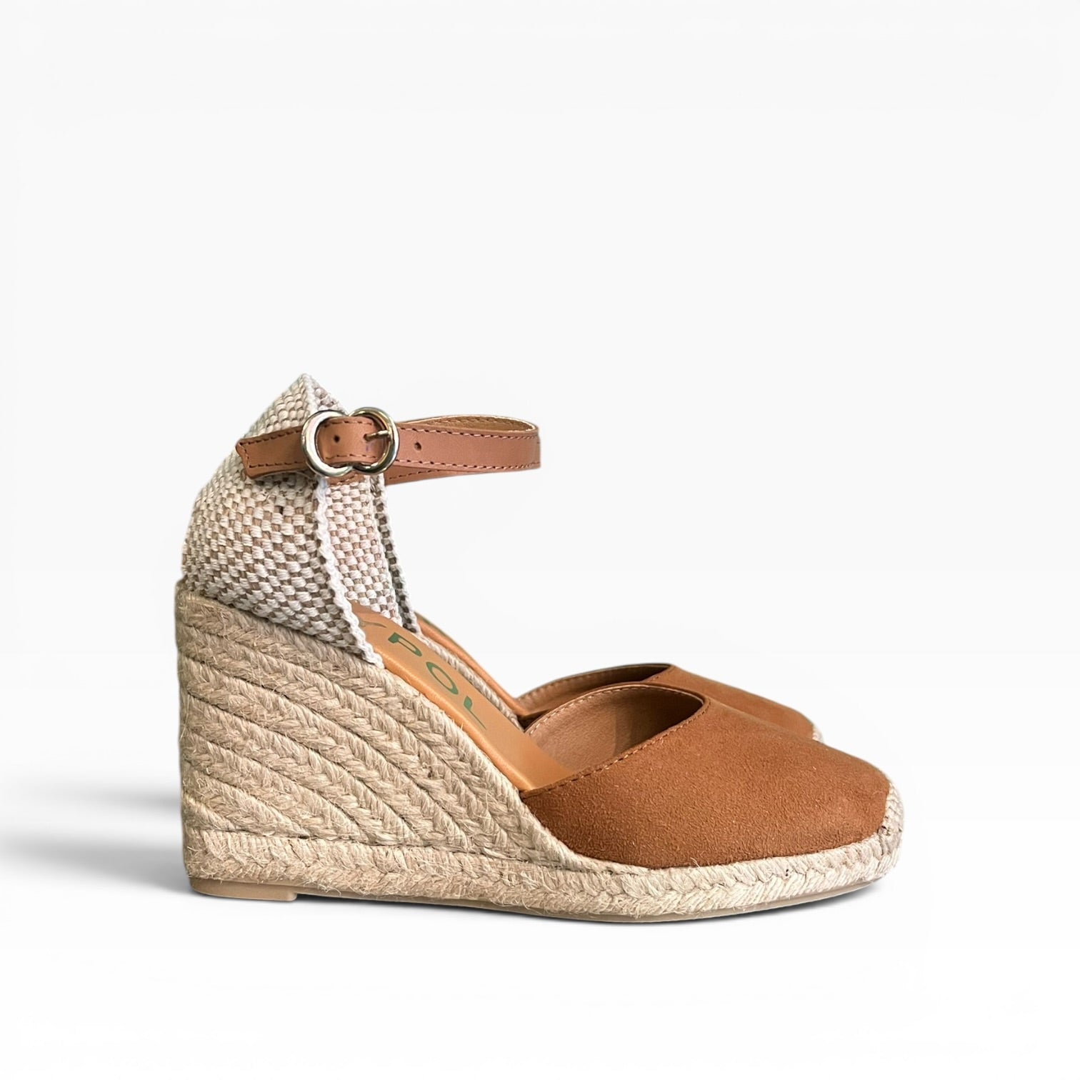 Nantes suede espadrilles tan 8 strands