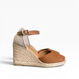 Nantes suede espadrilles tan 8 strands