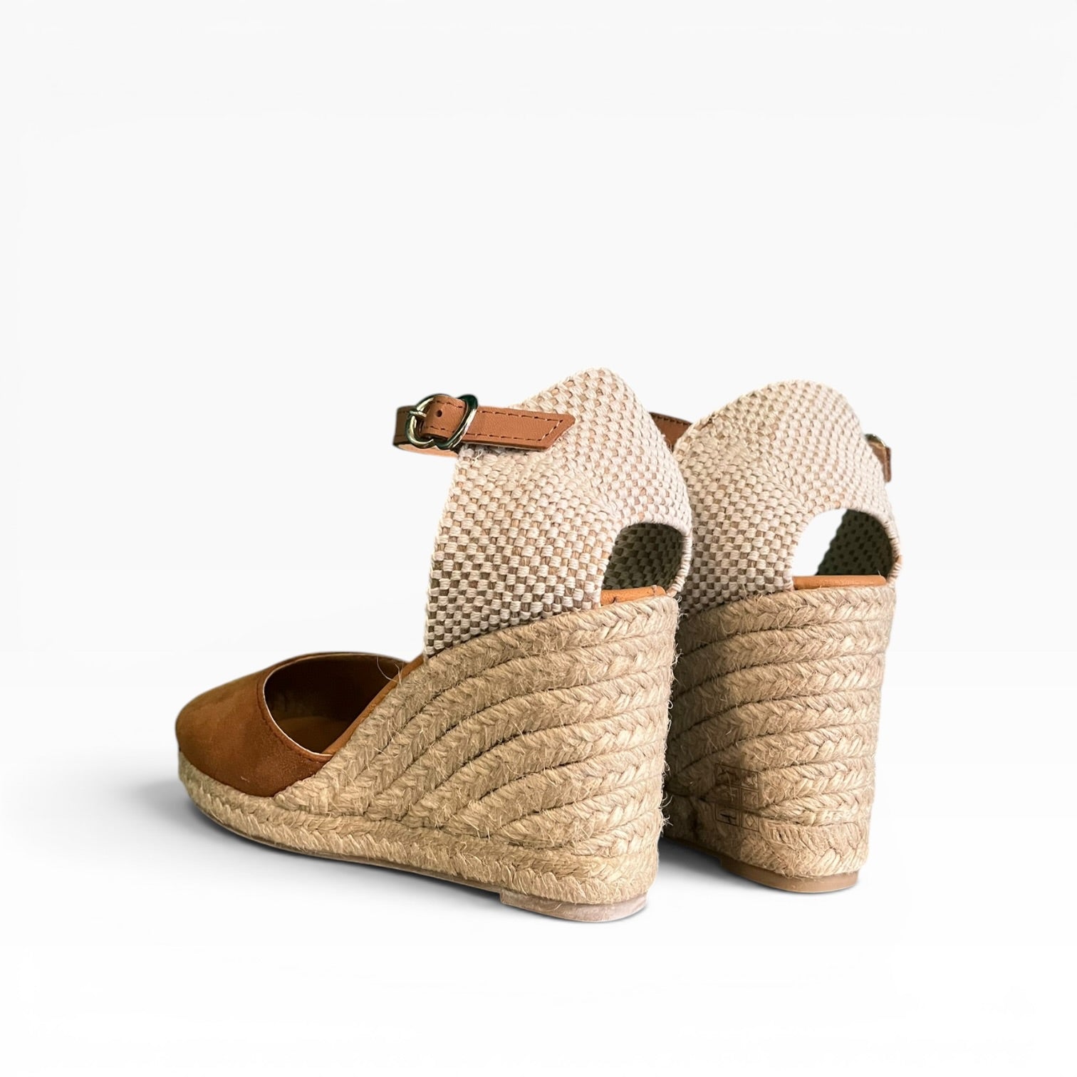 Nantes suede espadrilles tan 8 strands