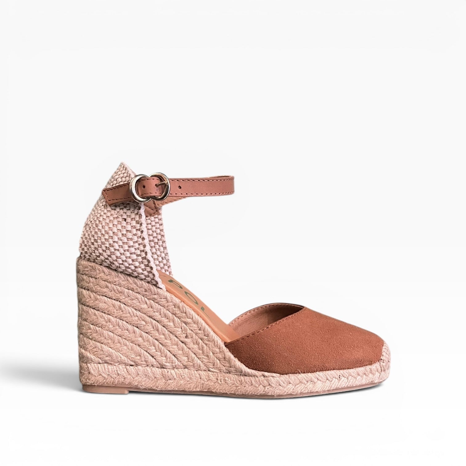 Nantes suede espadrilles tan 8 strands