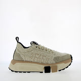Sneaker in pelo bianco con suola superflex