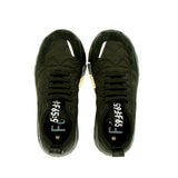 Sneaker in piumino nero suola superflex