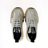 Sneaker in velluto bianco suola superflex leggera