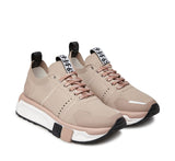 Sneaker taupe e nude con suola super light
