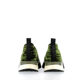 CitySneaker in forest green velvet with a lightweight, superflex sole.