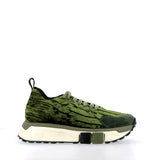 CitySneaker in forest green velvet with a lightweight, superflex sole.