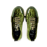 CitySneaker in forest green velvet with a lightweight, superflex sole.