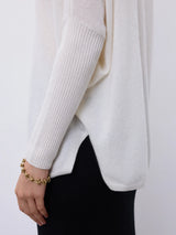 Maglione in cashmere bianco Faustine
