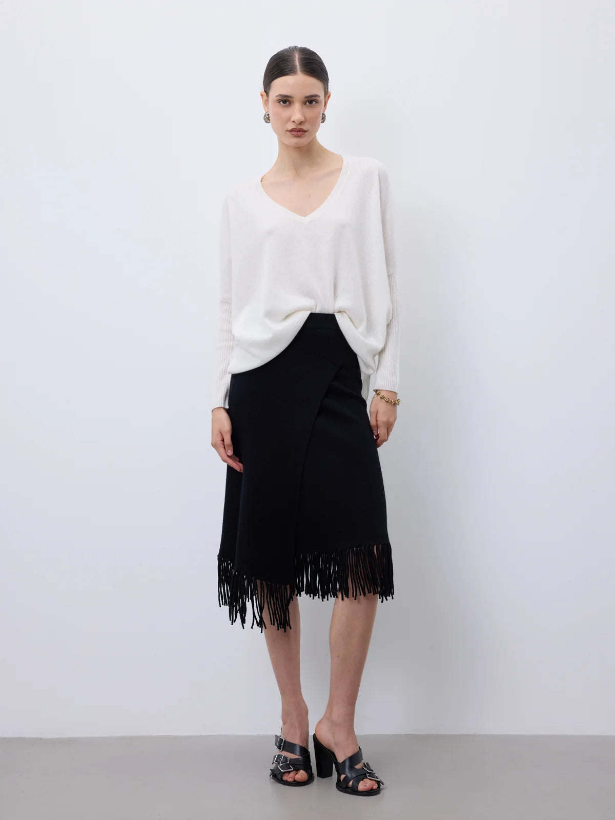 Maglione in cashmere bianco Faustine