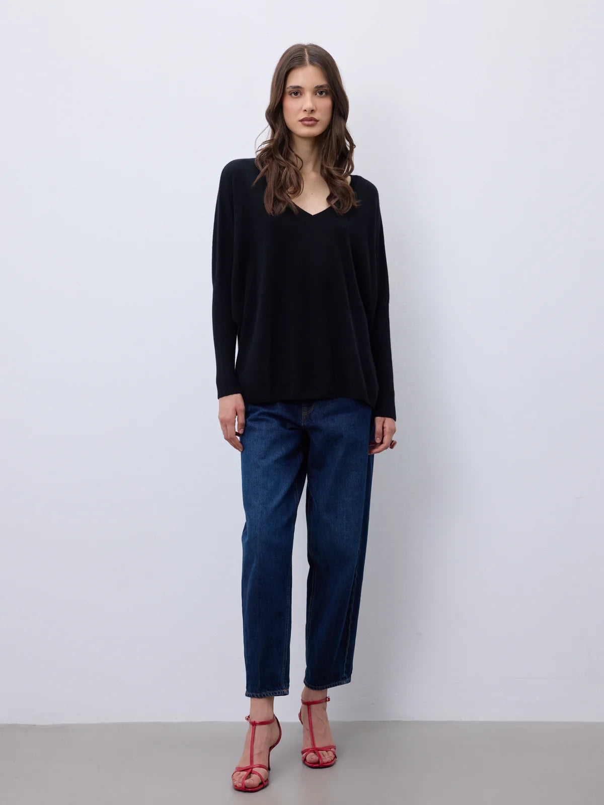 Maglione in cashmere nero Faustine