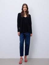 Maglione in cashmere nero Faustine