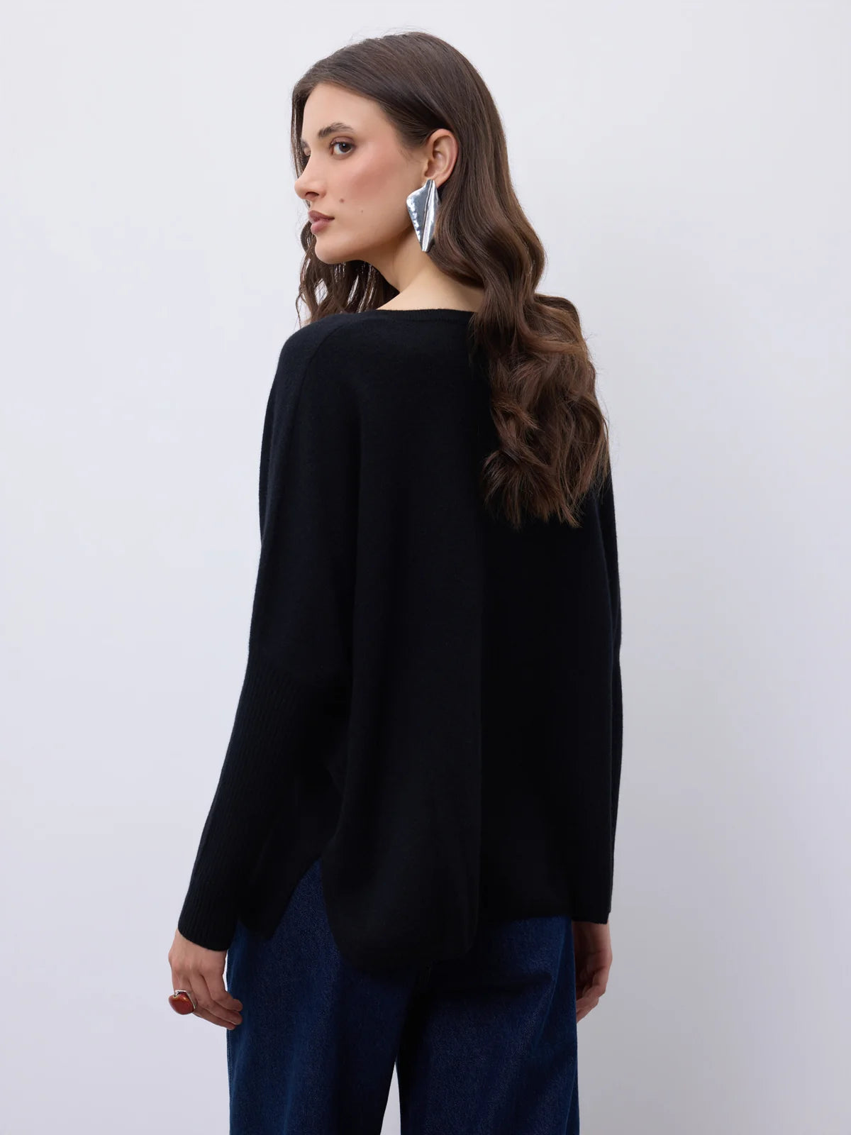 Maglione in cashmere nero Faustine