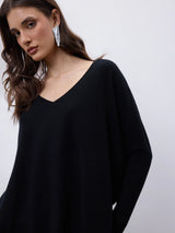 Maglione in cashmere nero Faustine