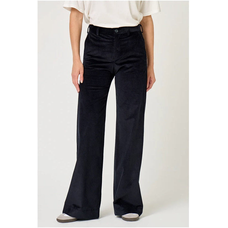 Pantaloni Leika Wide Leg Blu Navy