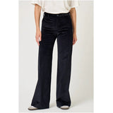 Pantaloni Leika Wide Leg Blu Navy