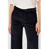 Pantaloni Leika Wide Leg Blu Navy