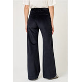 Pantaloni Leika Wide Leg Blu Navy