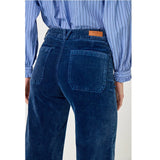 Pantaloni Lucia Crop Wide Blu