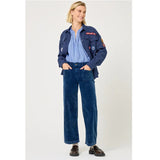 Pantaloni Lucia Crop Wide Blu