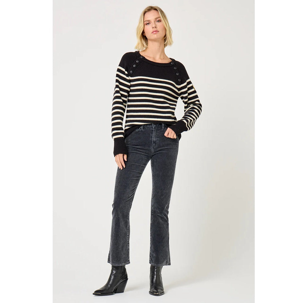 Pantaloni Maylan cropped flare grigi