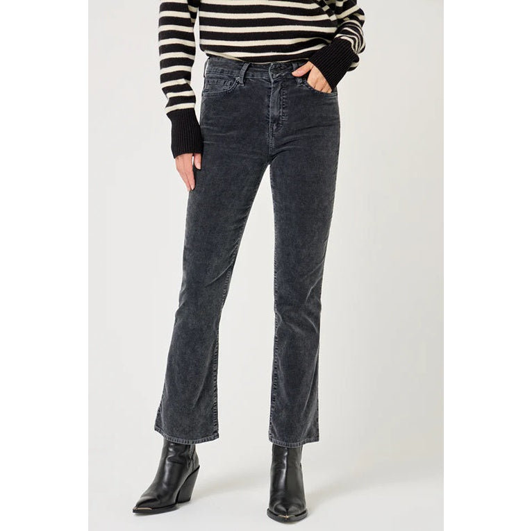 Pantaloni Maylan cropped flare grigi