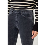 Pantaloni Maylan cropped flare grigi