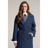 Montaigne trenchcoat impermeabile blu