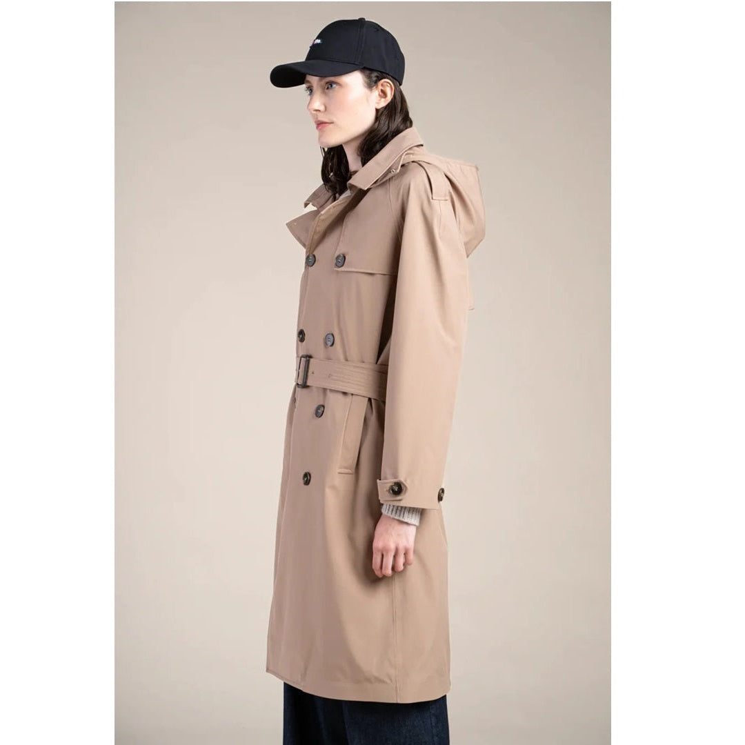 Montaigne trenchcoat impermeabile sahara