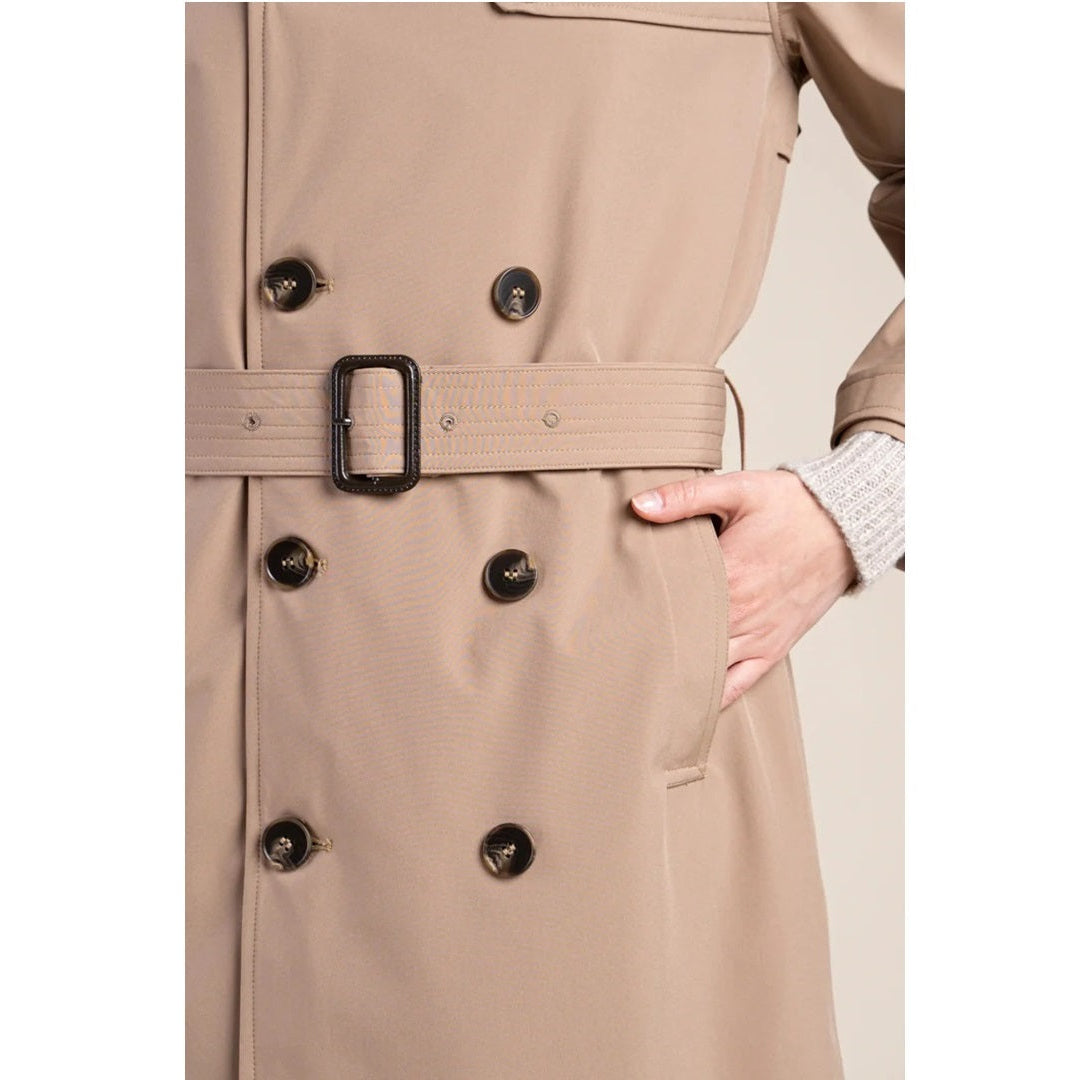 Montaigne trenchcoat impermeabile sahara