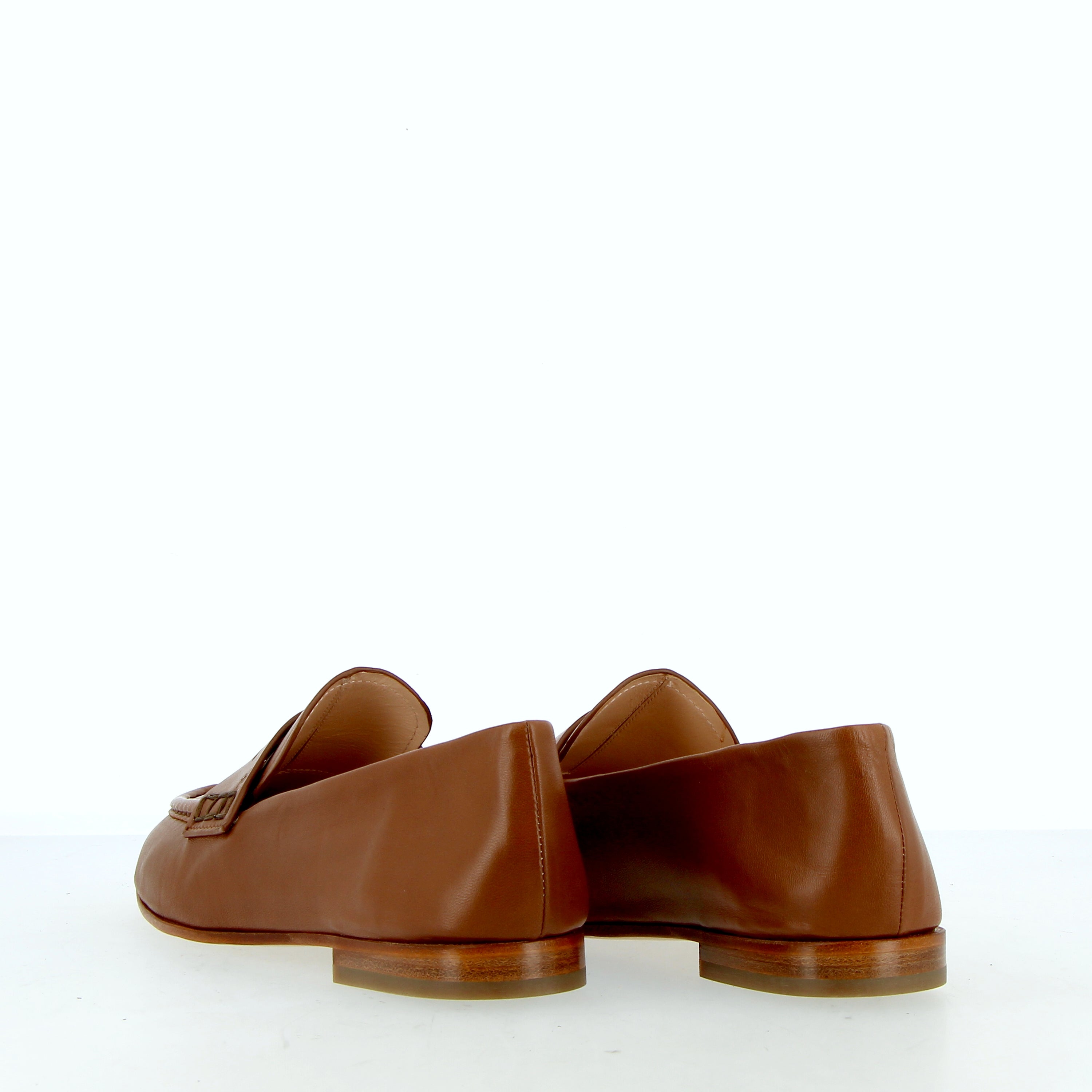 Soft tan leather loafer