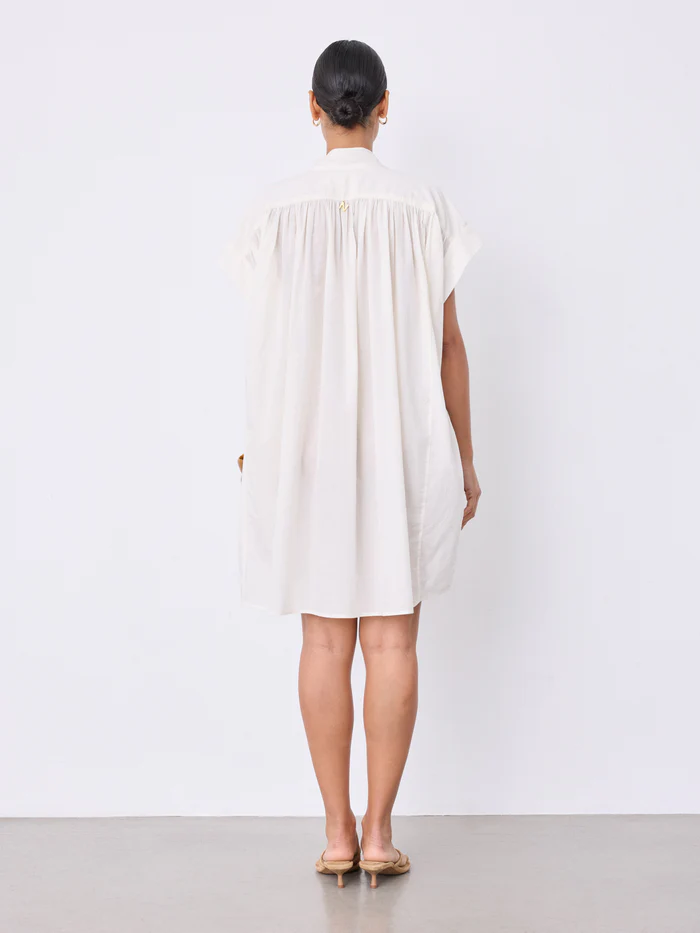 Fani Lightweight White Cotton Dress