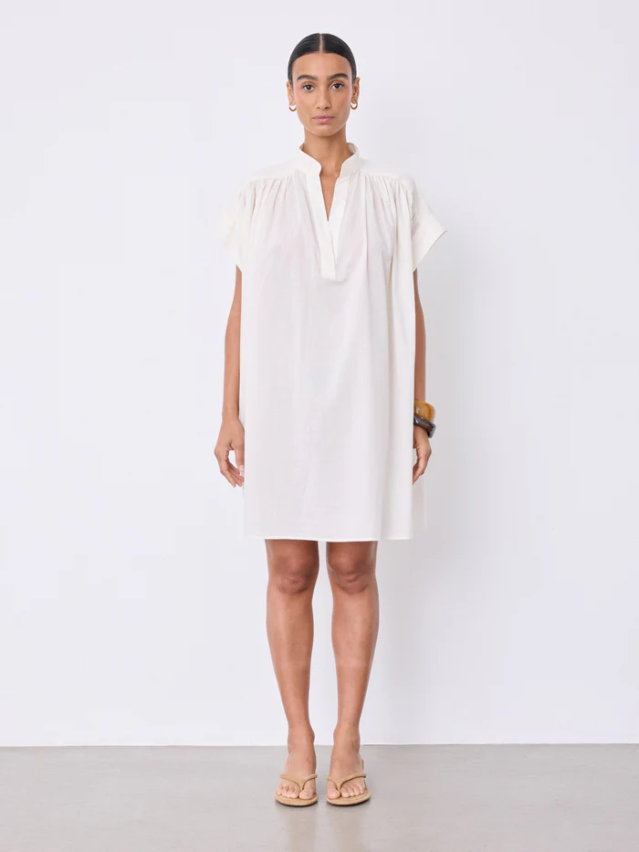 Fani Lightweight White Cotton Dress