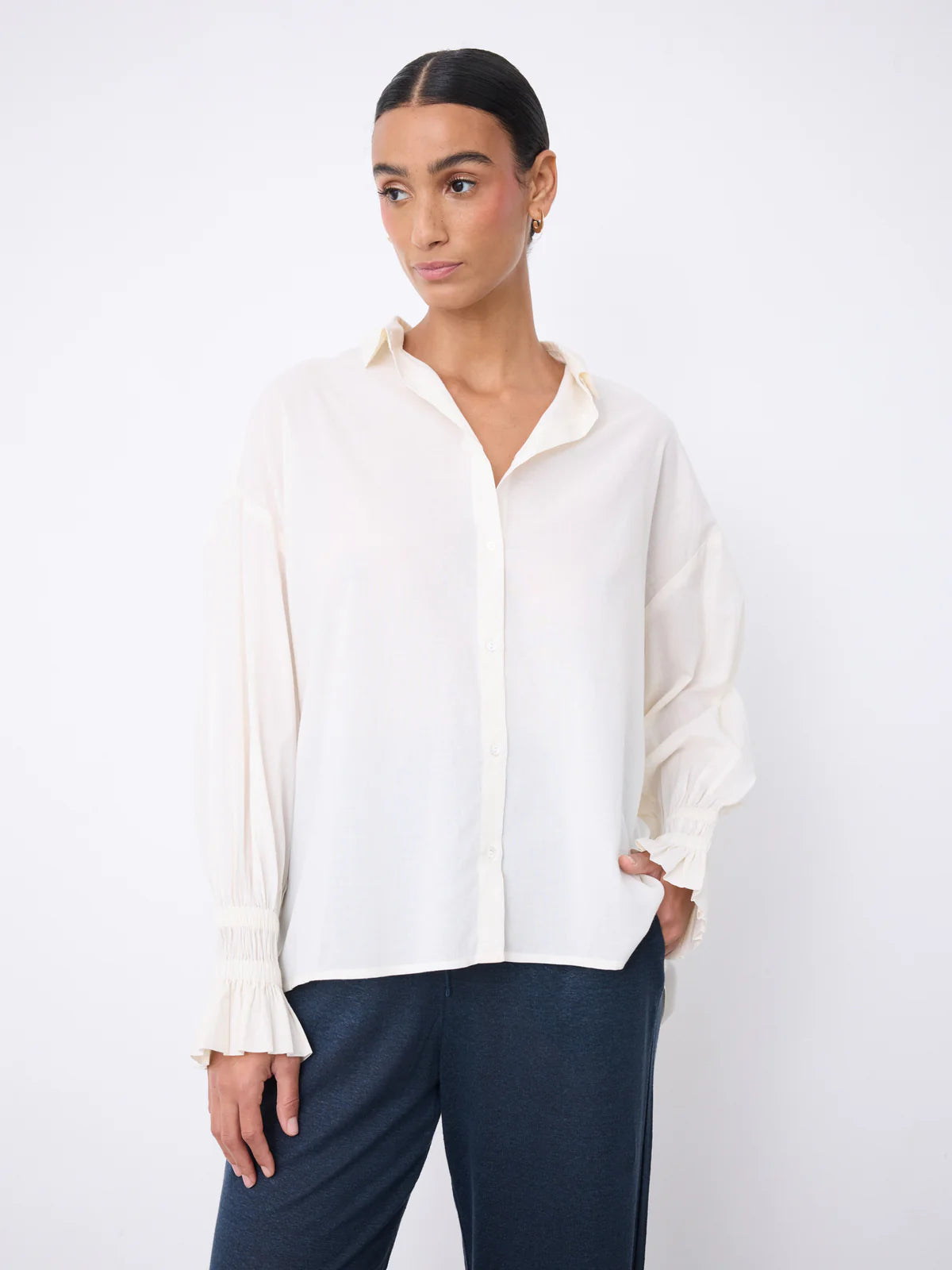 Flora cotton blouse