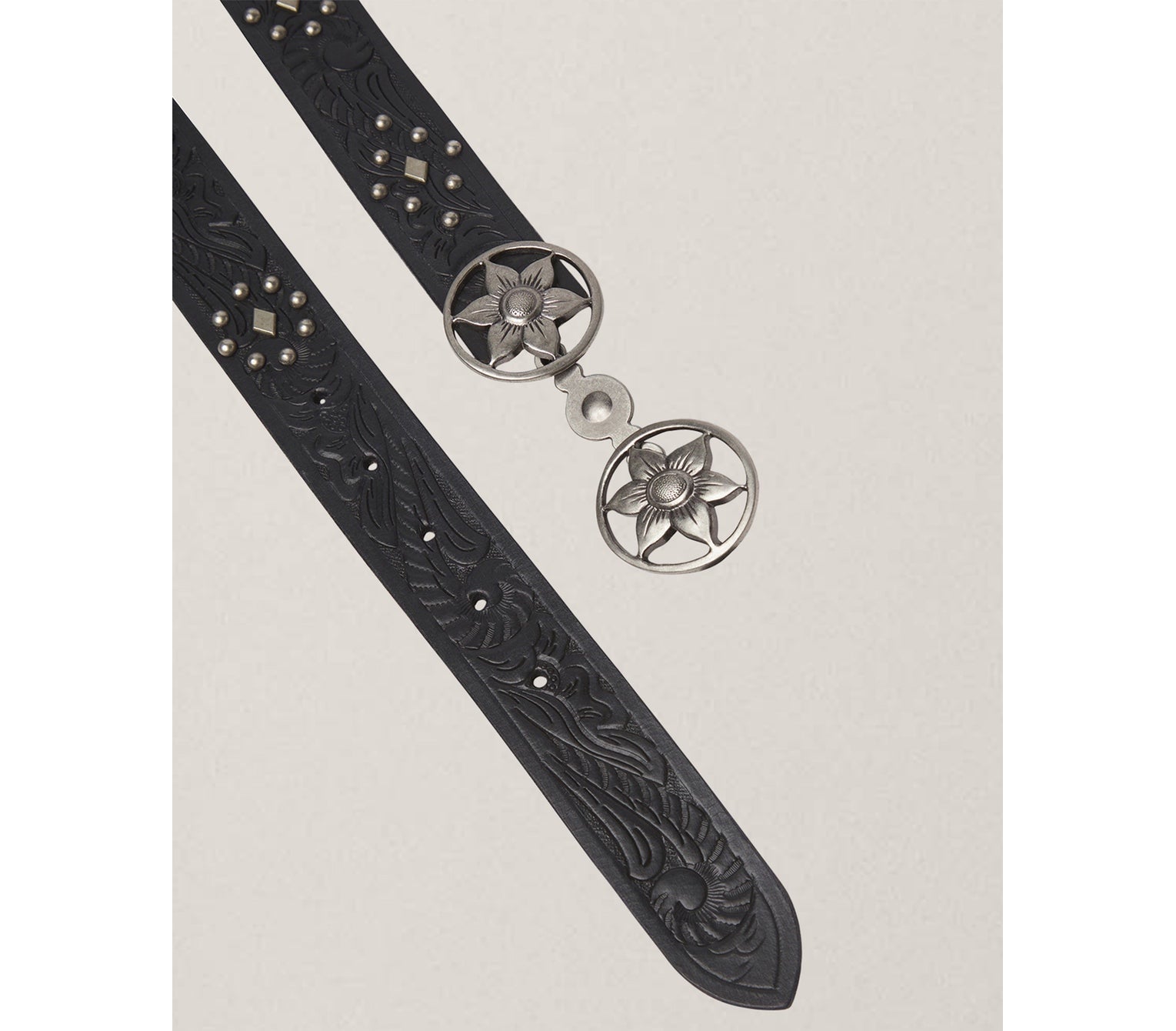 Rodolfo Belt Midnight Silver