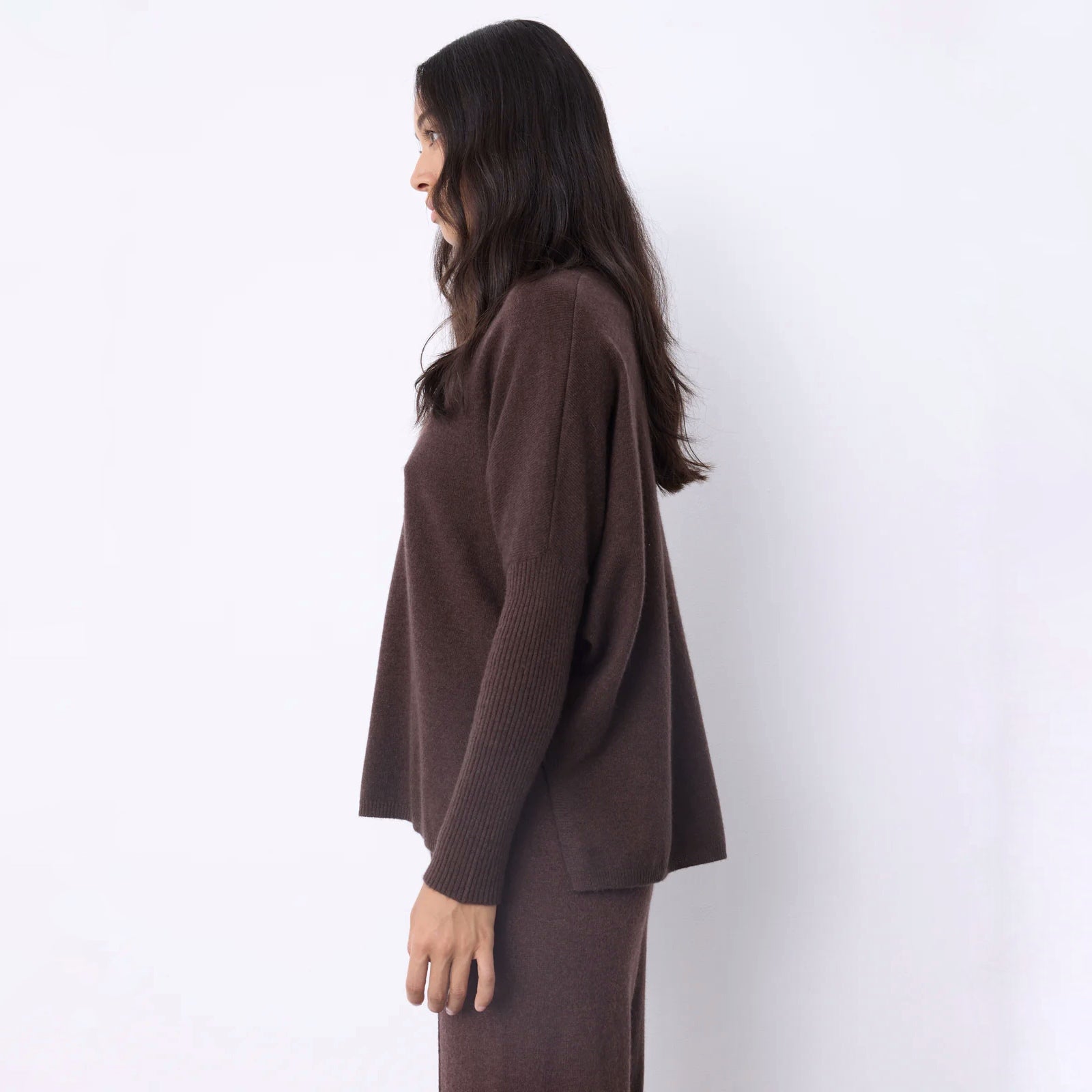 Maglione in cashmere margareth coffee