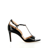 Sandalo  Joana in vernice nera a cinturini