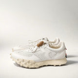 Sneaker Impact Plus in pelle bianca con suola light