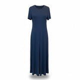 Abito lungo blu navy