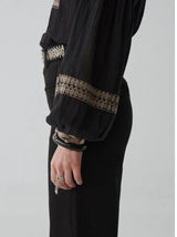 Tina Blouse in Madurai Charcoal