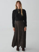 Lola Skirt disegno Cachemire Moutarde