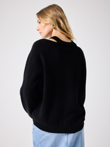 Black cashmere sweater