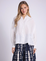 Stone blouse with embroidery