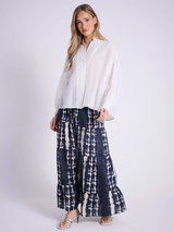 Stone blouse with embroidery